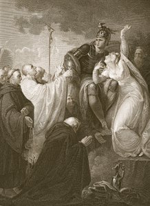 St. Augustine før Ethelbert, gravert av A. Smith, illustrasjon fra David Humes 